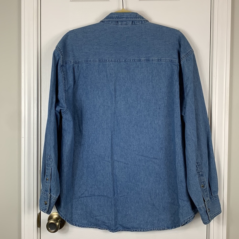 Rivers’ End chambray long sleeved button down shirt size large. 100% cotton. - Picture 5 of 5